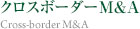 クロスボーダーM＆A　Cross-border M&A